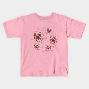 Minoan octopus illustration Kids T-Shirt